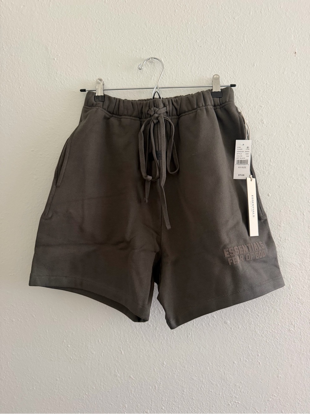 Fear of God Essentials 'Off Black' Shorts